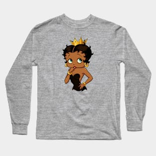 Betty Boop - Black Queen - Black Girl Magic Long Sleeve T-Shirt